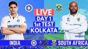 Live Day 1 1st Test Kolkata - India vs South Africa cricket match coverage.
